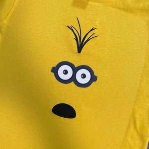 Minion Shirt, Halloween Minion Shirt, Kids Minion, Minion Face Shirt
