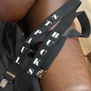 Custom Suspenders, Name Suspenders, Sports Team Suspenders, Customizable Suspenders, Wedding Suspenders, Gift Suspenders