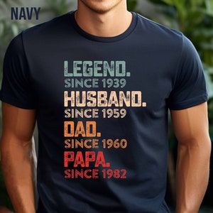 Custom Papa Shirt, Legend Husband Daddy Papa Shirt, Papa T-shirt, Best Papa Ever Shirt, New Papa Shirt, Papa Gift, Fathers Day Gift For Papa