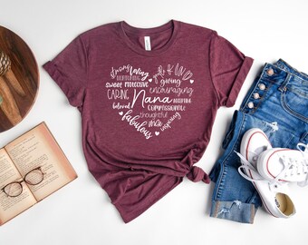 Funny Nana Shirt, Nana T-shirt, Nana Life Shirt, Nana Gifts, Nana Typography Shirt, Best Nana Ever, Mother&#39;s Day Gifts, Christmas Gifts