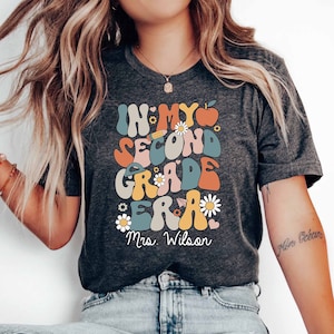 Personalized Teacher Shirt, In My Second Grade Era Shirt, 2nd Grade Teacher Shirt, 2nd Grade Squad Crew, Back To School Shirt For Teacher