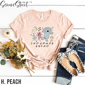 2nd Grade Squad Shirt, 2nd Grade Teacher Shirt, Second Grade Shirt, Piggie Elephant Pigeons T-Shirt, Back To School Shirt, 1st Day of School