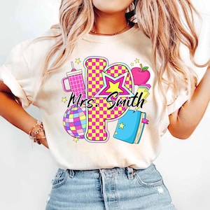 Custom Preschool Teacher Back To School Shirt, Checkered Preschool Shirt, Hello Preschool Shirt, Preschool Squad Crew Shirt, Teacher Gifts