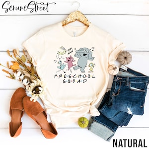 Preschool Squad Shirt, Preschool Teacher Shirt, Preschool Shirt, Piggie Elephant Pigeons T-Shirt, Back To School Shirt, 1st Day of School