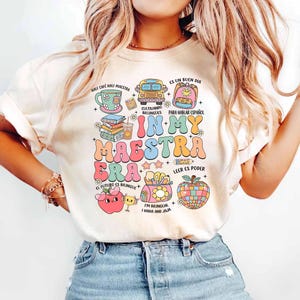 Maestra Back To School Shirt, In My Maestra Era Shirt, Spanish Teacher Shirt, Maestra Bilingue Shirt, Bilingual Teacher Shirt, Maestra Shirt