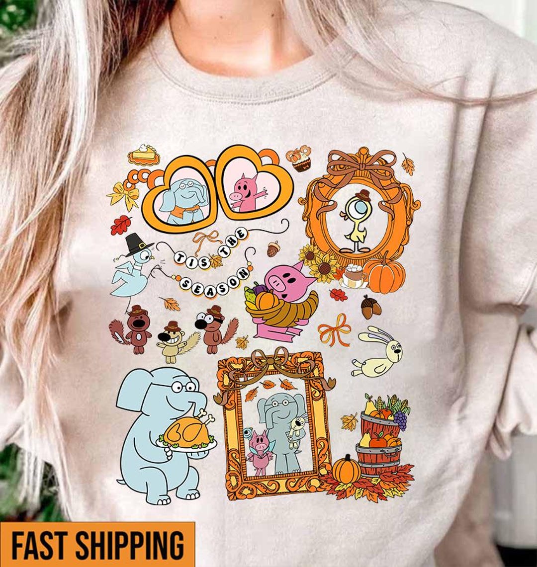 Teacher Thanksgiving Shirt, Tis the Season Elephant and Piggie Shirt ...