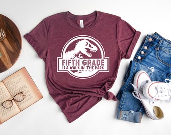 Fifth Grade Is A Walk In The Park Shirt, Hello 5th Grade Shirt, 5th Grade Teacher Shirt, 5th Grade Squad Crew Tribe, Back To School Shirt