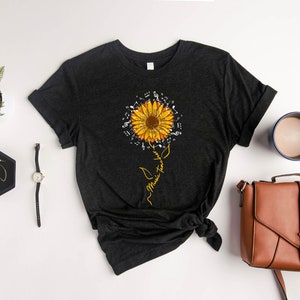 Sunflower Music Teacher Shirt, Music Teacher T-shirt, Music Teacher Gifts, Gift For Music Teacher, Back To School Gift