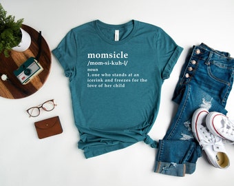 Momsicle Shirt, Momsicle Definition Shirt, Hockey Mom Shirt, Soccer Mom Shirt, Baseball Mom Shirt, Sport Mom Shirt, Christmas Gifts