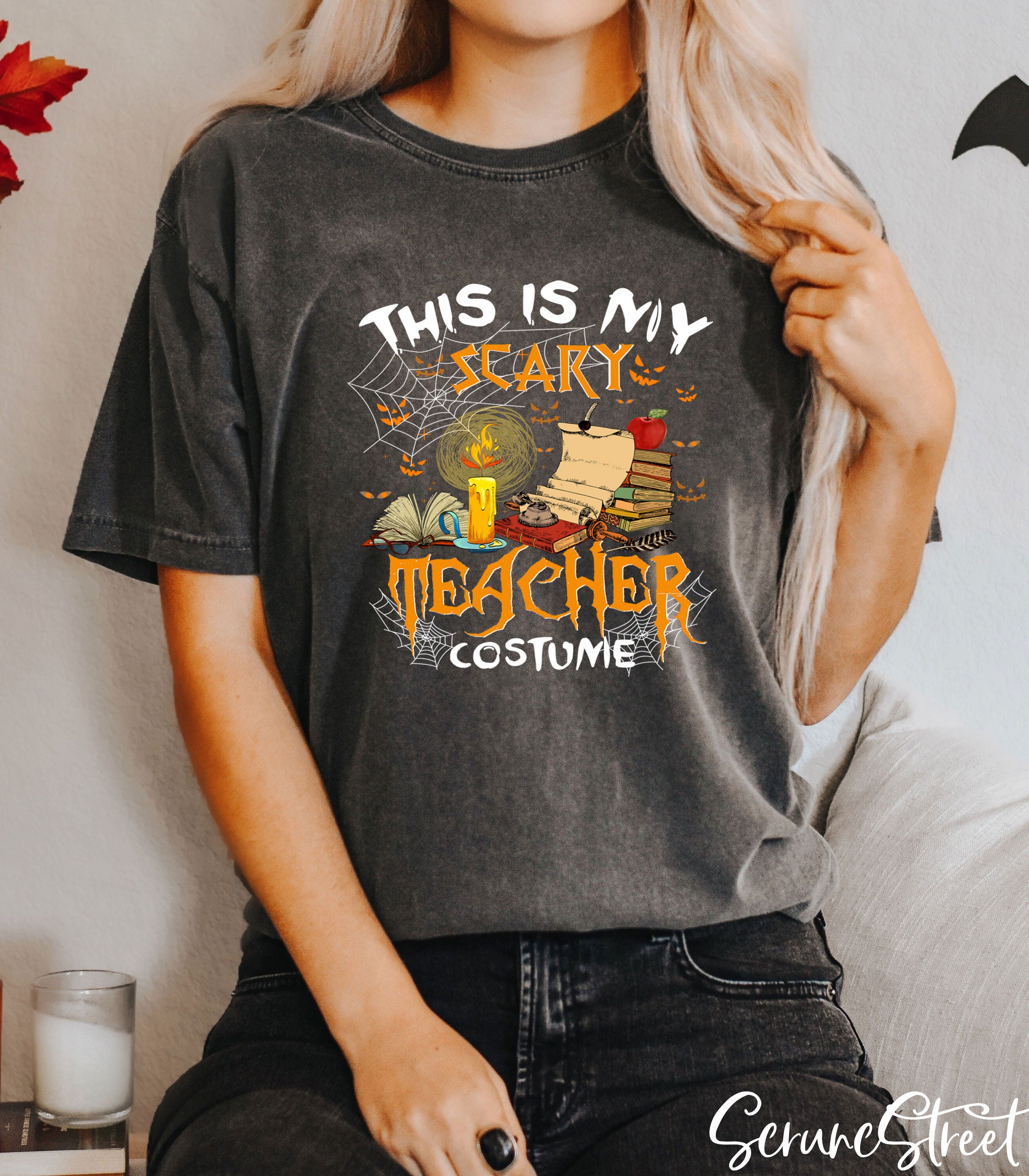 Premium Vector  This is my scary teacher costume t shirt design