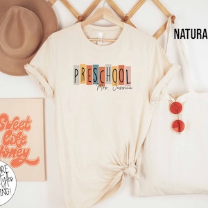 Custom Teacher Shirt, Preschool Teacher Shirt, Preschool Shirt, Preschool Squad Crew Shirt, Teacher Shirt, Back To School Shirt For Teacher
