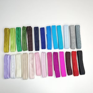 Fold Over Elastic 19 mm for Lingerie & Underwear, FOE Elastic Binding Tape, Bra and Panty Sewing Trim