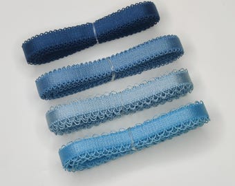 10 mm glansigt bh-band med en kurva