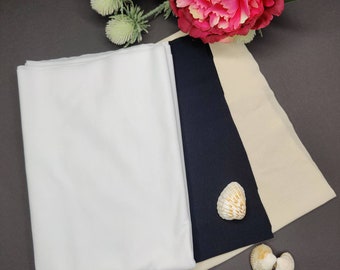 Badefutter Stoff für Bikini & Badeanzug | Swimwear Lining Fabric | 4-Wege Stretch, Beige Weiß Schwarz