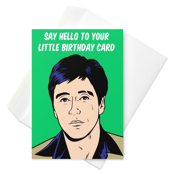 Scarface Birthday Card - Etsy Australia