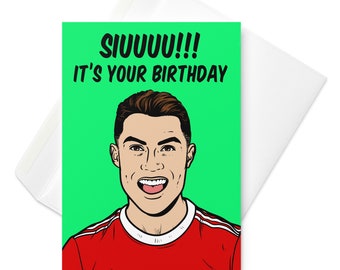 Cristiano Ronaldo Birthday Card: CR7 Football Legend