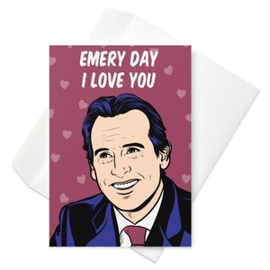 Valentinstag Karte von Unai Emery, Fussballtrainer (Aston Villa, Villarreal, PSG, Spartak Moskau) - Emery day I love you