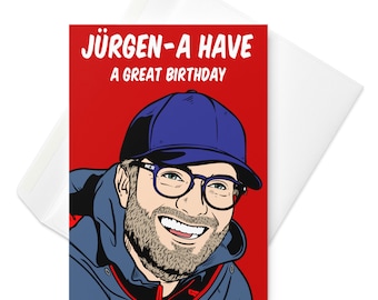 Jürgen Klopp, Liverpool football manager birthday greeting card