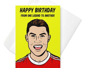 Cristiano Ronaldo Birthday Card: CR7 Football Legend