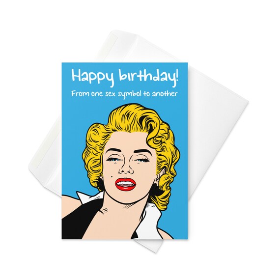 Marilyn Monroe Birthday Greeting Card - Etsy