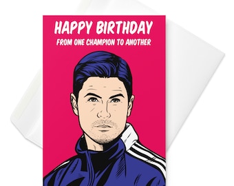 Mikel Arteta Birthday Card: Arsenal Football Manager