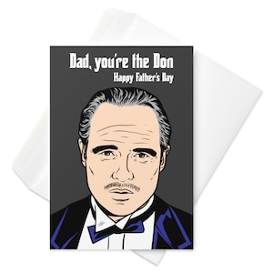 El Padrino - Tarjeta de felicitación por el día del padre - Papá, eres el Don - Marlon Brando, Día del padre, Padrino