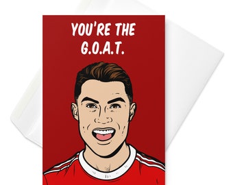 Cristiano Ronaldo Greeting Card: CR7 Football Legend
