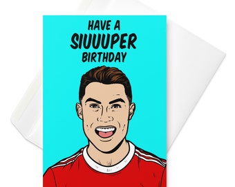 Cristiano Ronaldo Birthday Card: CR7 Football Legend