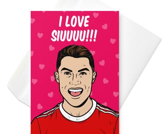 Cristiano Ronaldo Valentine's Day Greeting Card