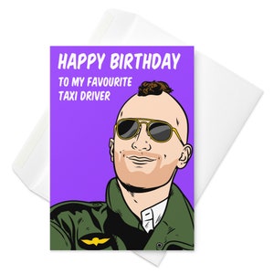 Robert DeNiro &#39;Taxi Driver&#39;-verjaardagskaart