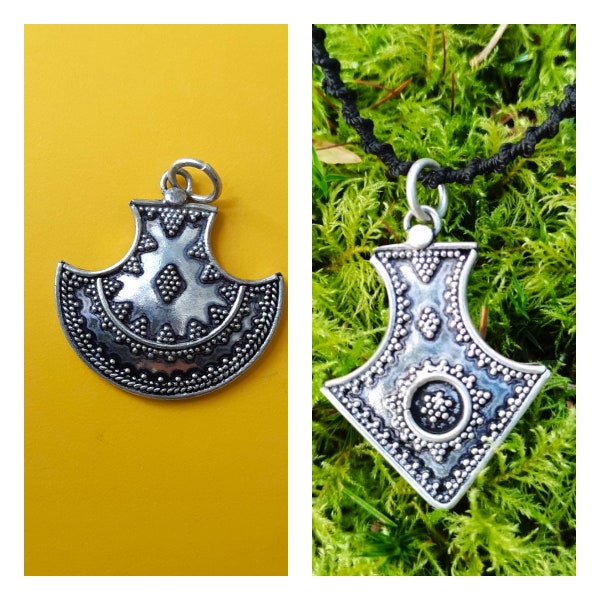 Pendentif fait main en argent (925), pendentif bohème