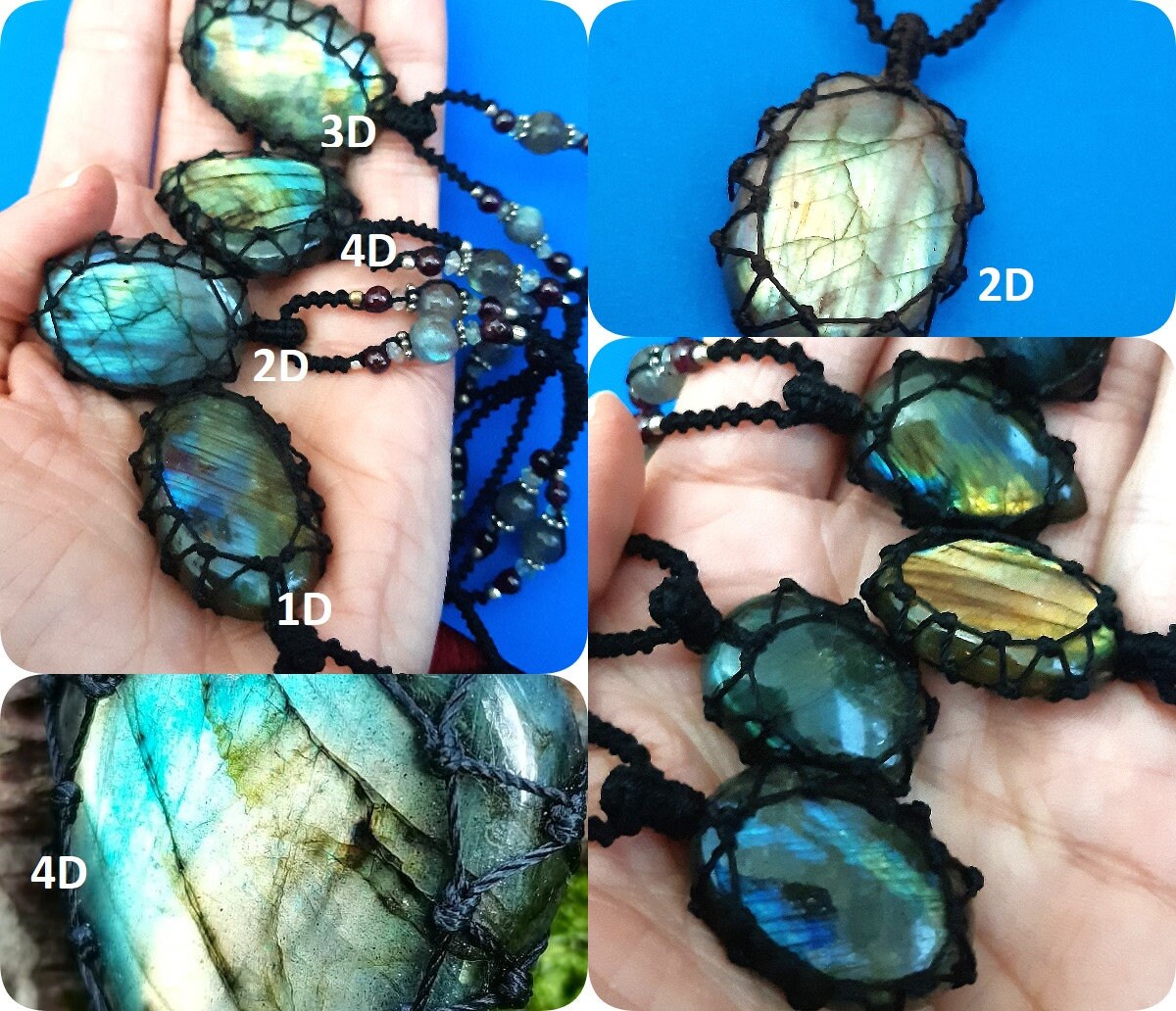 Dragons heart sale labradorite necklace