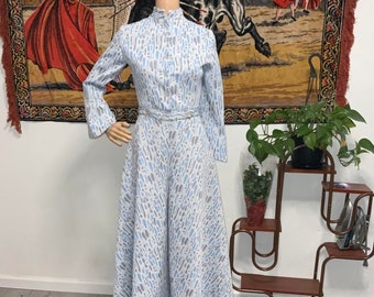 Vintage Homemade 2 Piece Convertible (Detachable) Jacket/ Top And Palazzo Pant Jumpsuit