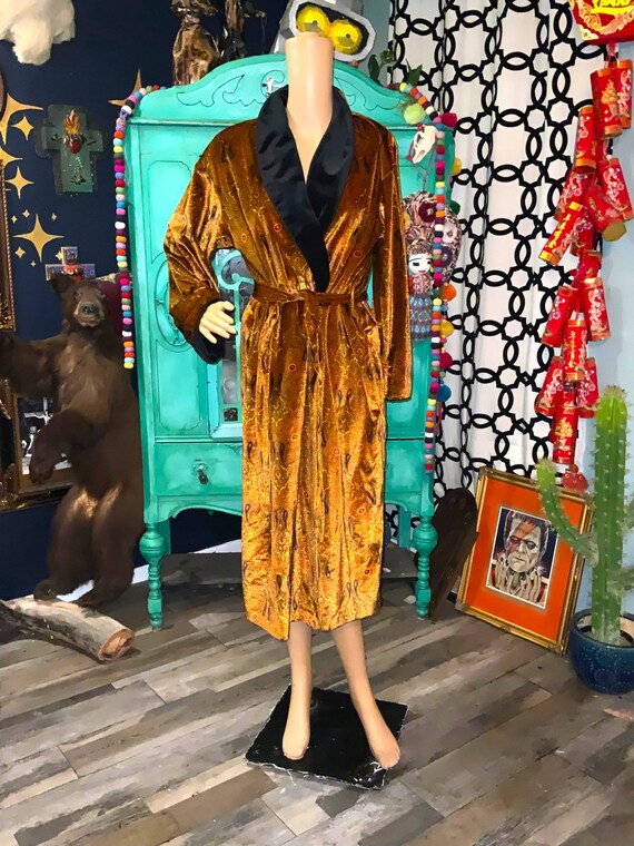 Vintage Paisley Evelyn Pearson Lounging Robe - image 2