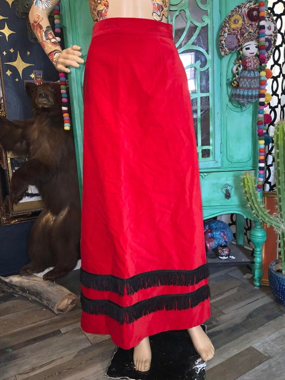 Montsera Collective Tule | Fringe Maxi Skirt | Blue – Ivory