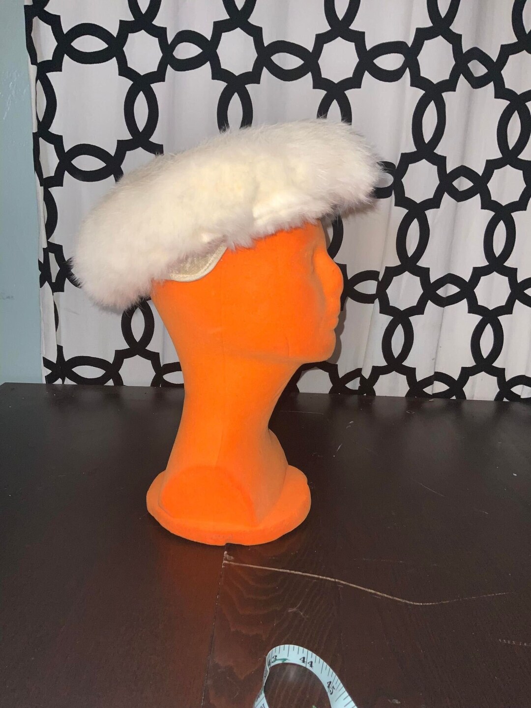 Vintage White Mink Hat Flatcap Style Hat Vintage Fur Hat Etsy