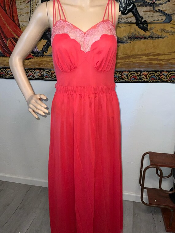 Vintage Luxite by Kayser Sheer Nightgown - image 6