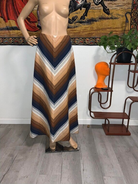 70s chevron skirt hotsell