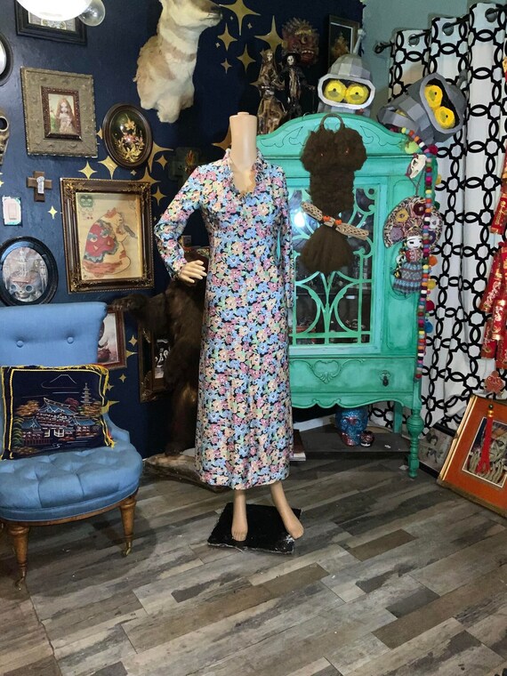 1960s plus size floral dress
