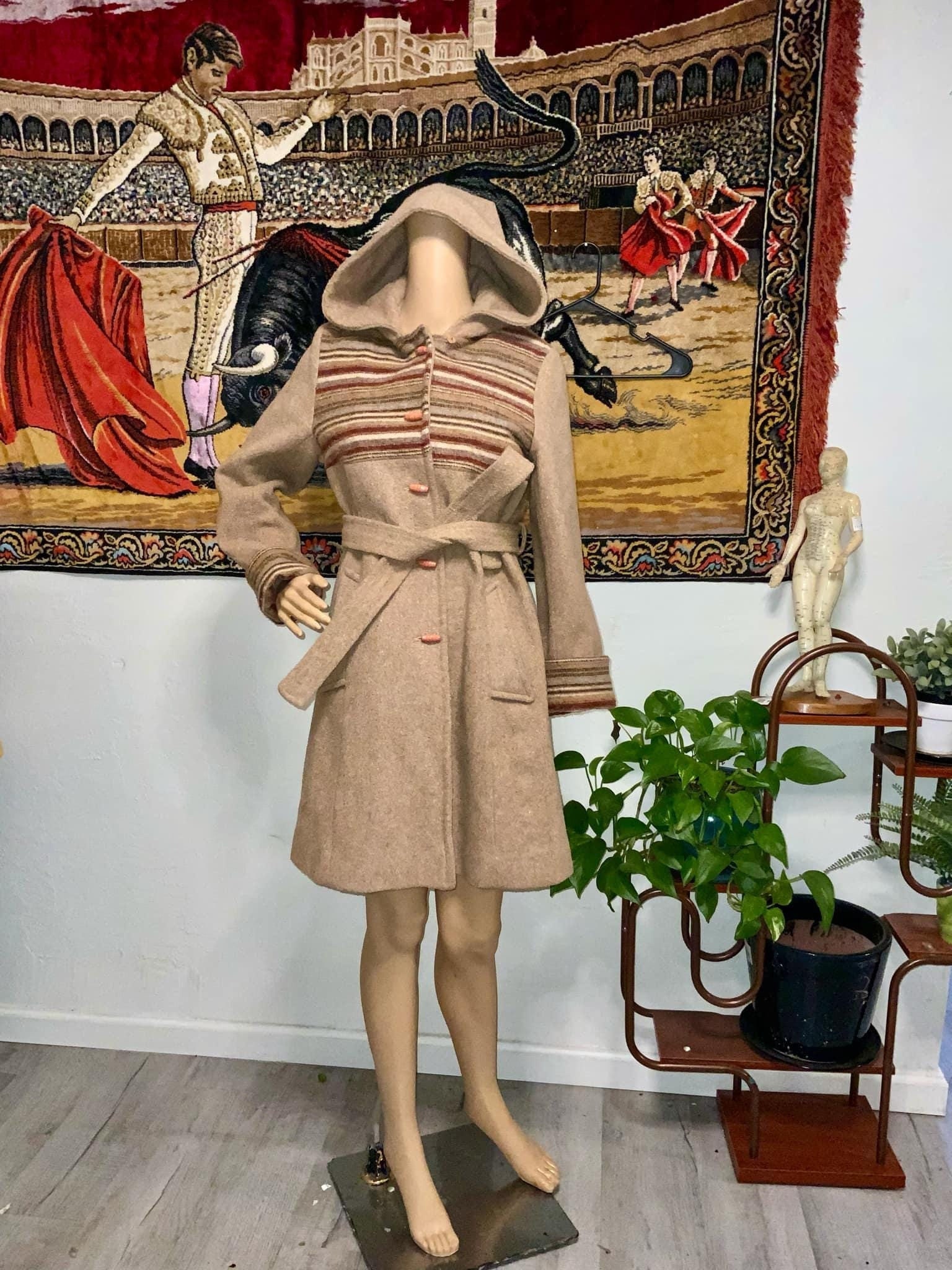 70s Belted Wool Coat - Etsy 70s Belted Wool Coat - Etsy