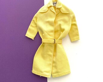 Vintage Barbie Yellow Raincoat with Belt Stormy Weather #949