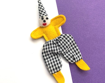 Vintage Tutti Doll Felt Clown, Clowning Around #3606