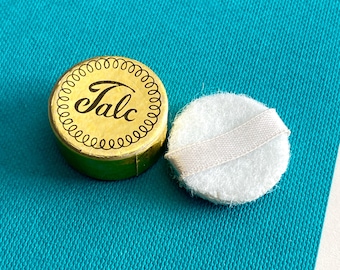 Vintage Barbie Barbie Doll Accessory Talc Can w/ Puff Boudoir PAK