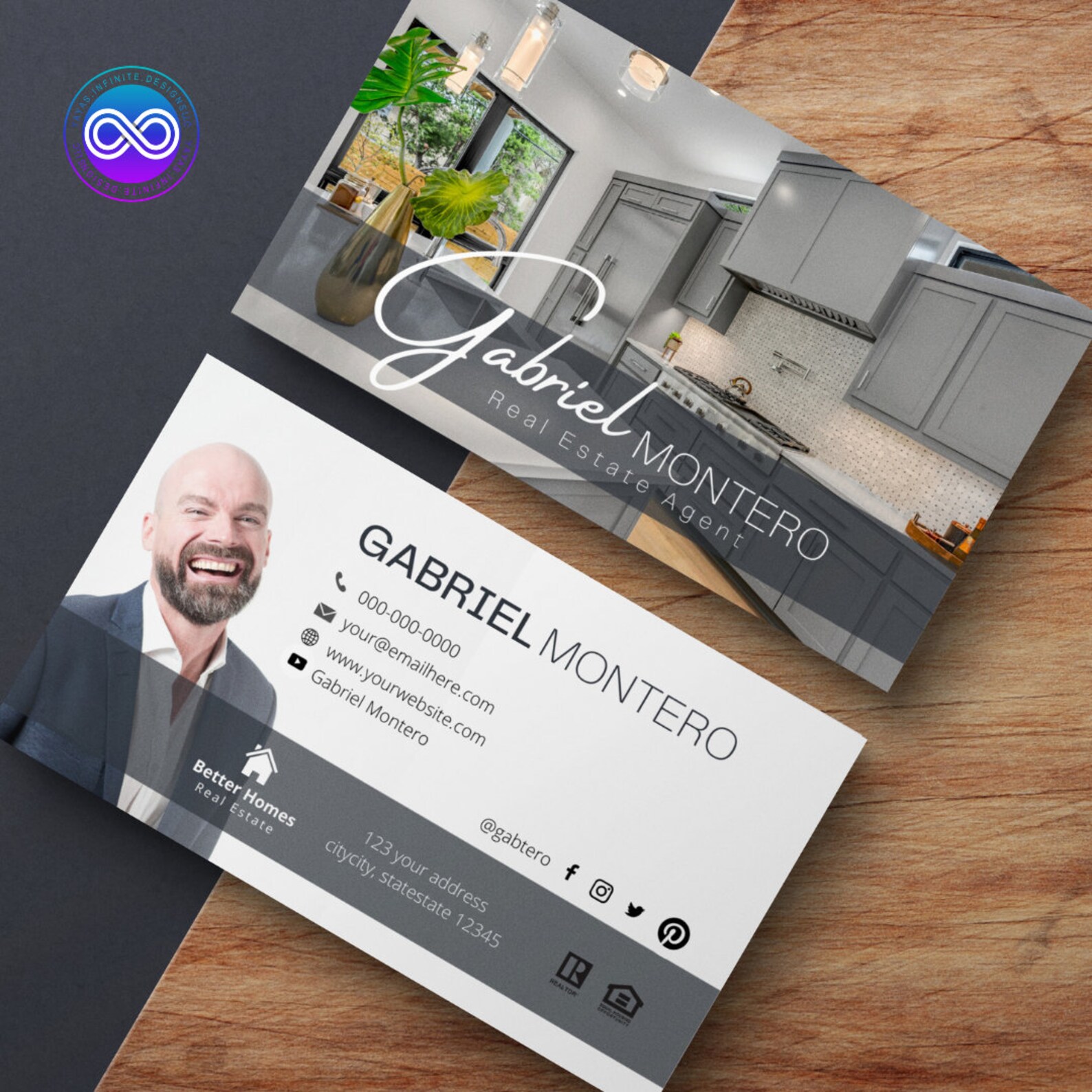 Modello biglietto da visita / Canva / Modello di download Etsy