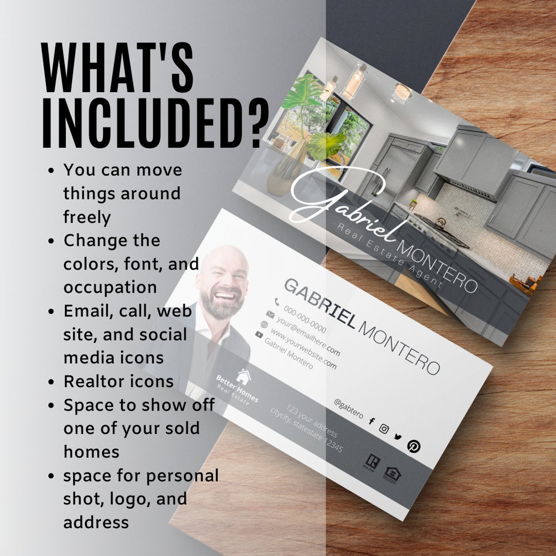 Modello biglietto da visita / Canva / Modello di download Etsy