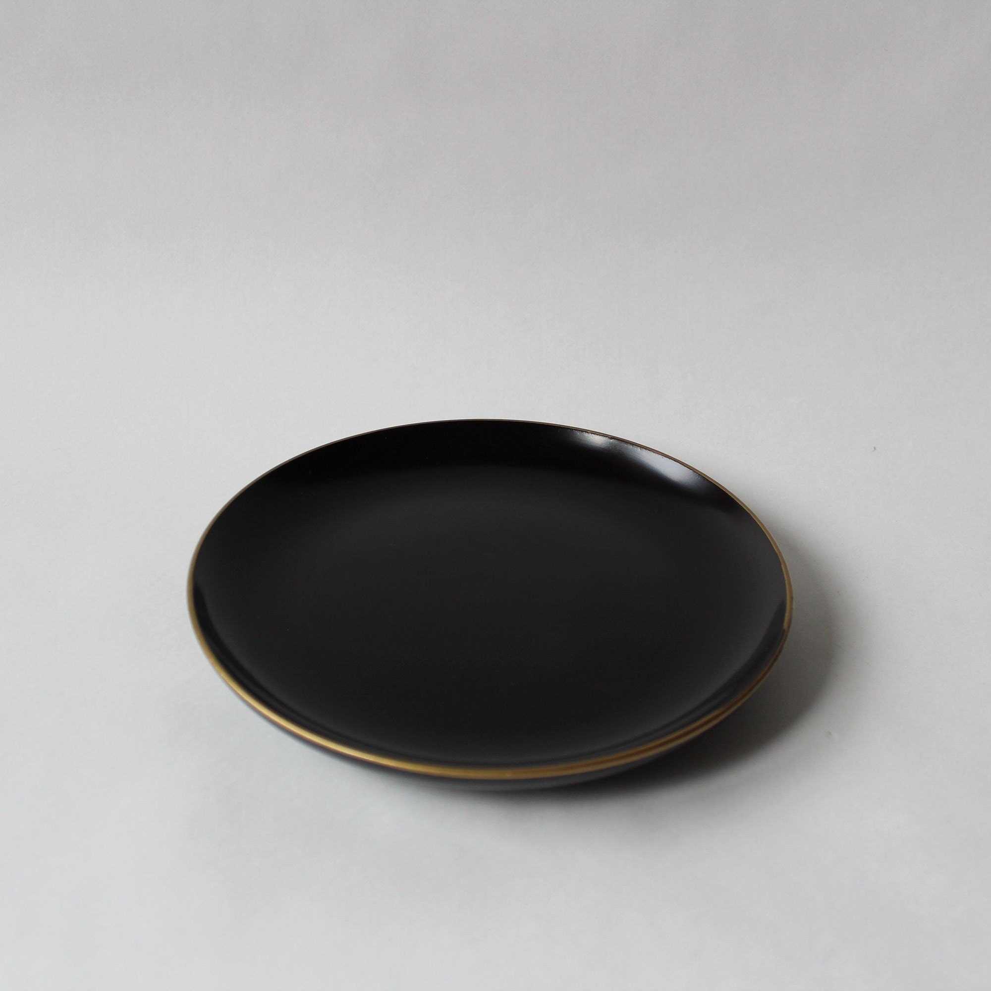 Vintage Japanese Black Lacquer Plate / Wajima Nuri / 1 Plate Etsy UK