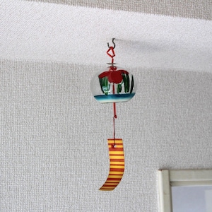 Vintage Japanese Glass Wind Chimes / Furin