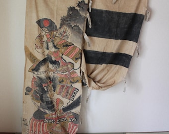 Tela para pancarta japonesa antigua / Nobori