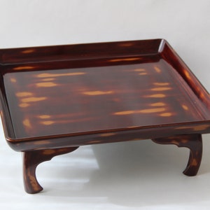 Vintage Japanese Lacquered Tray With Legs / List For One Tray