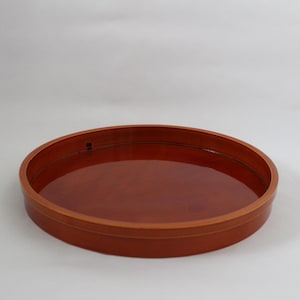 Bandeja de laca japonesa vintage / Una herramienta para la ceremonia del té / Shunkei-nuri / 春慶塗り